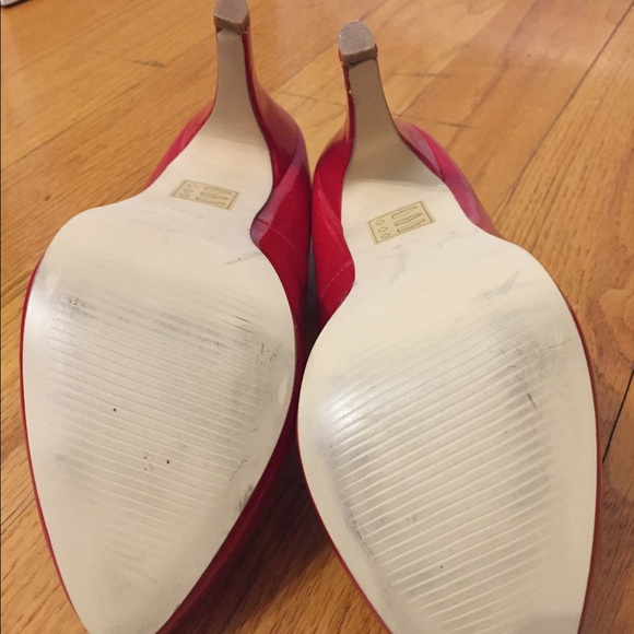 Spring Red Pumps Heels 6.5 - Picture 4 of 4